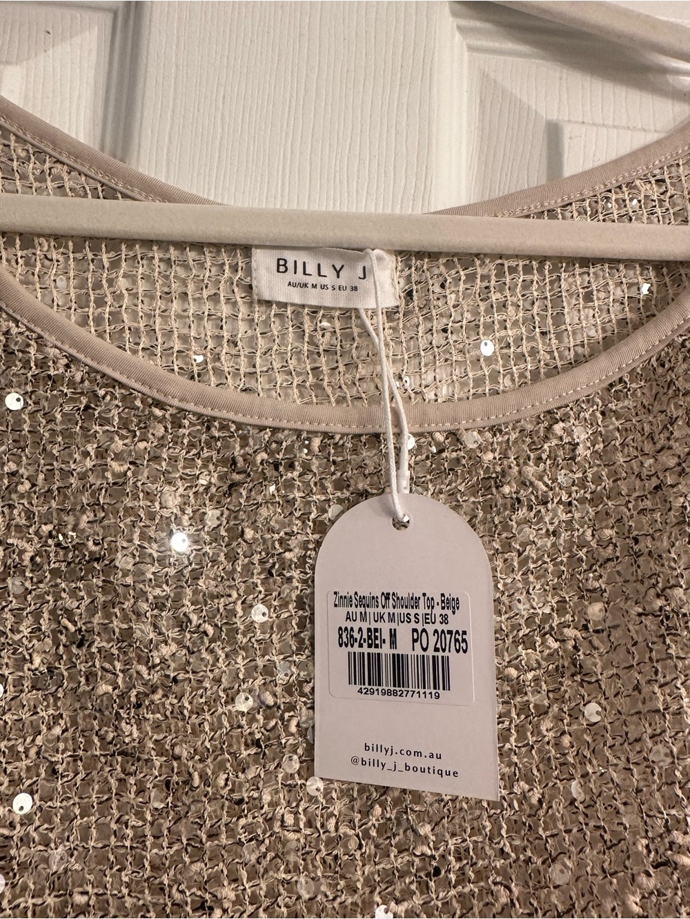 Billy J Sequin Top - Picture 3 of 4